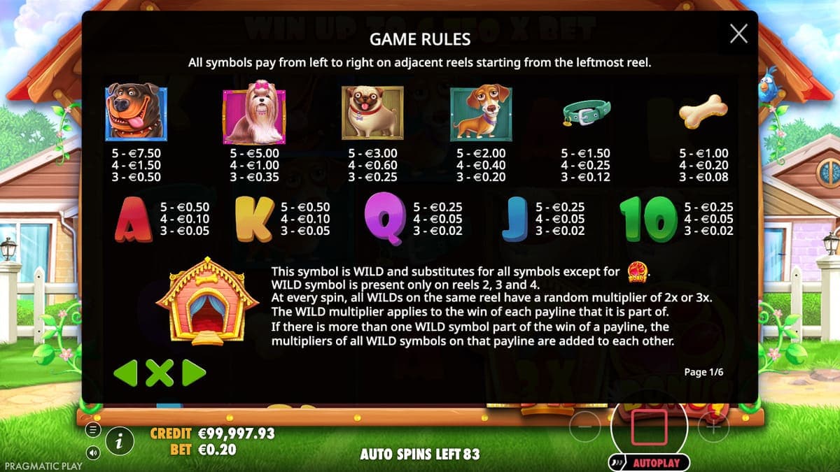 Game rules The Dog House Slot Game