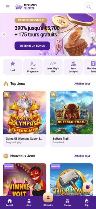 CrownSlots Casino Application CrownSlots Casino Application