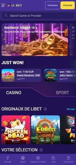 Libet Casino application Libet Casino application