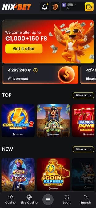 Nixbet casino application Nixbet casino application