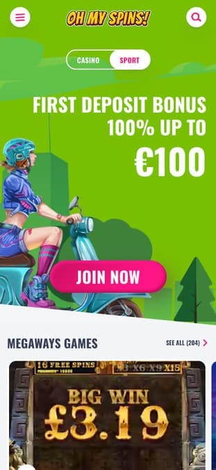 OhMySpins casino mobile OhMySpins casino mobile