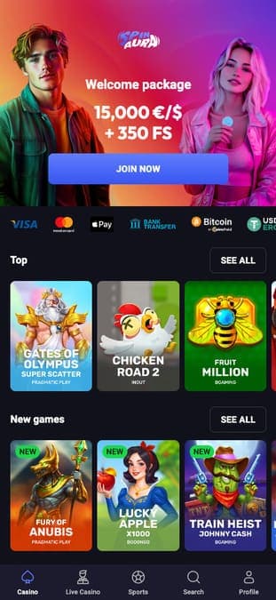 Spin Aura casino mobile Spin Aura casino mobile