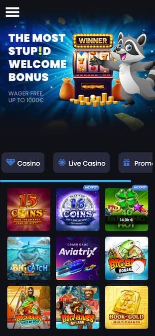Stupid casino application Stupid casino application