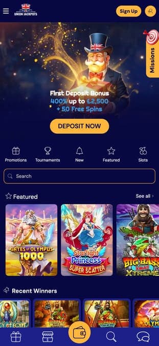UnionJackpots casino mobile UnionJackpots casino mobile